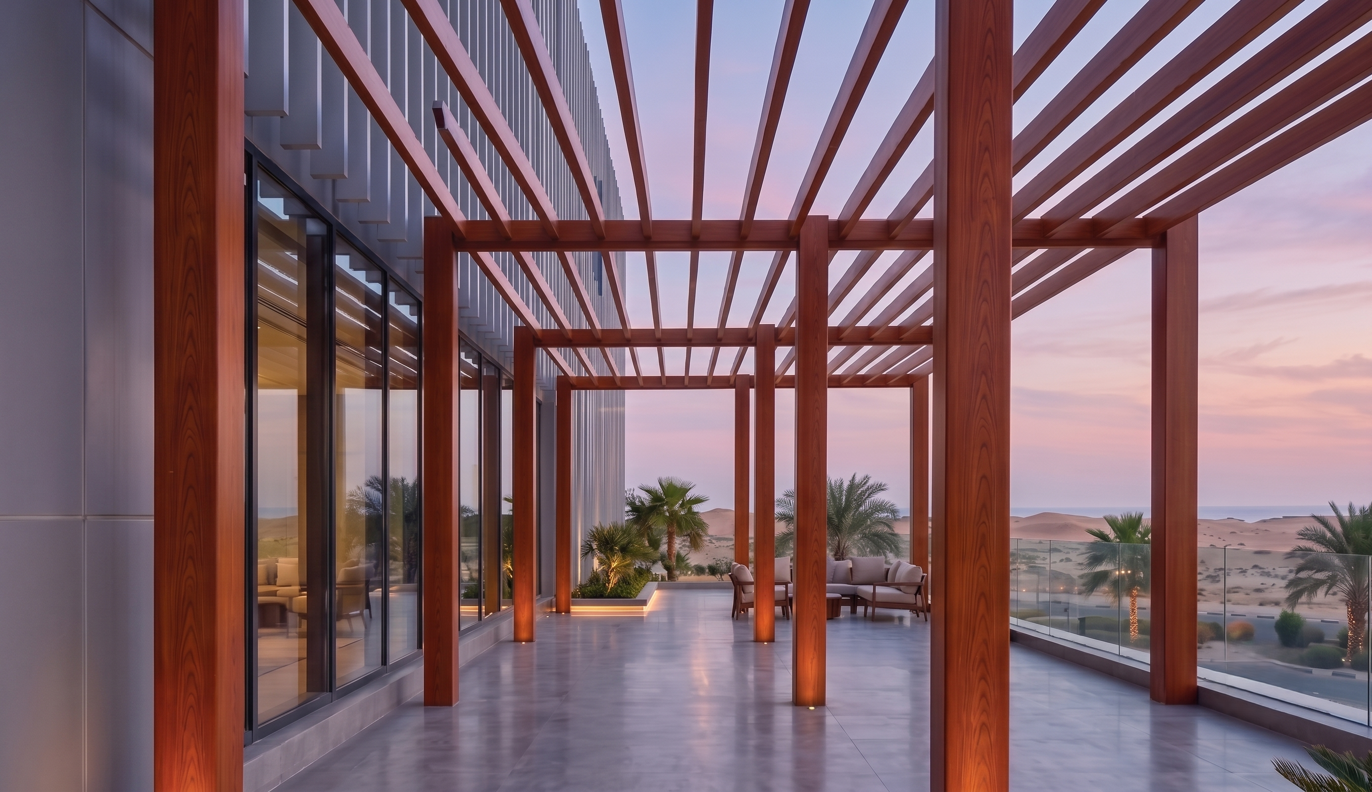 JAFZA Corporate Walkway Pergola